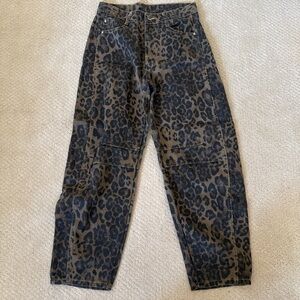 Cheetah print jeans